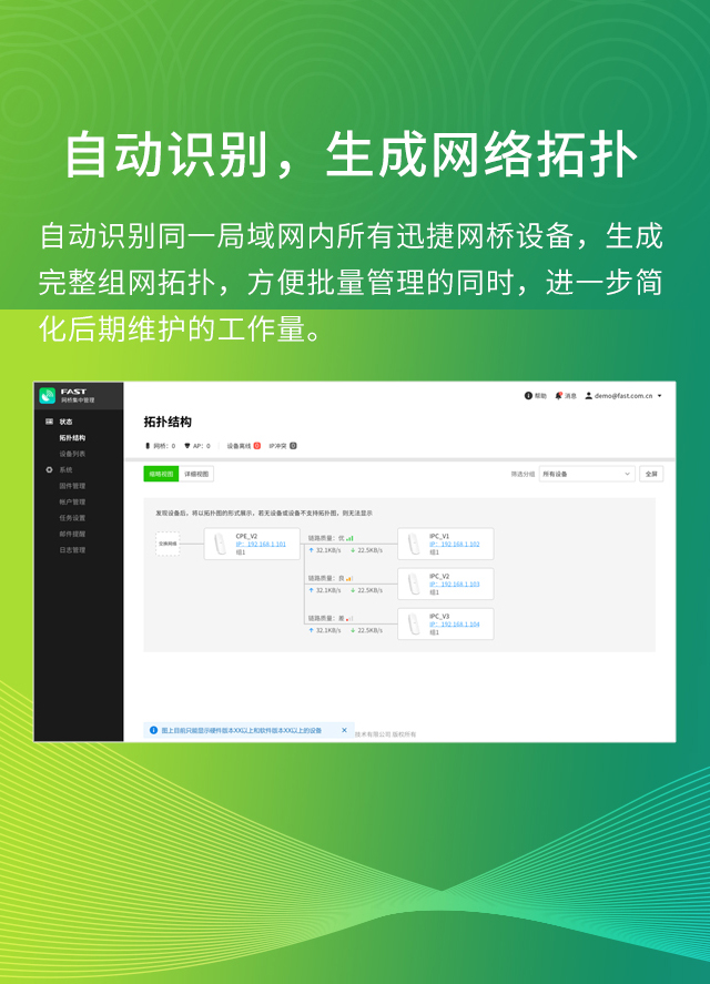 FAST网桥集中管理软件